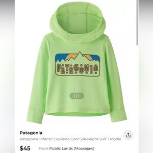 Patagonia Baby Green Hoodie